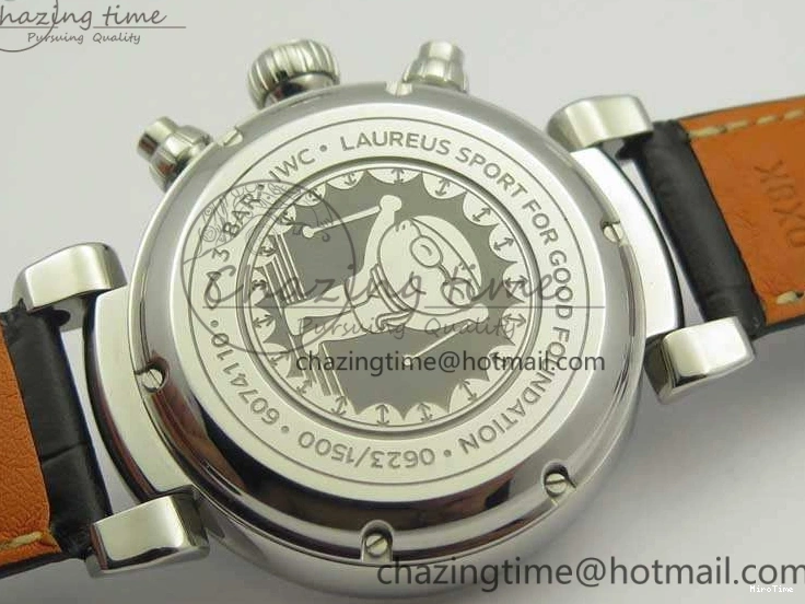 MIROTIME 0501 Breathable Da Vinci IW393402 SS ZF 1:1 Best Edition Blue Dial On Black Leather Strap A 7211